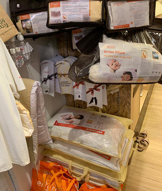 Pillows and Mattresses- which induces sleep and gives comfort